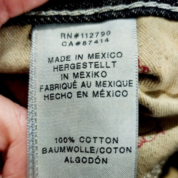 True Religion Men's Denim Blue Jeans Size 36 Slim 100% Cotton Distressed Ripped - Picture 14 of 15